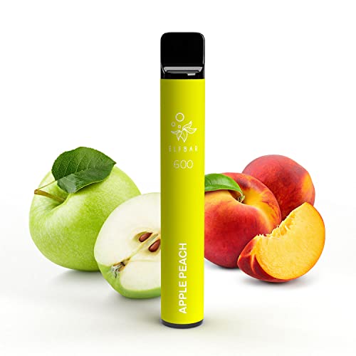 Elfbar 600 Apple Peach (Manzana Melocotón) Disposable Pod 2ml - 550mAh - Pod Vape Desechable Elf Bar 600 caladas aprox - Cigarro electrónico Vaping